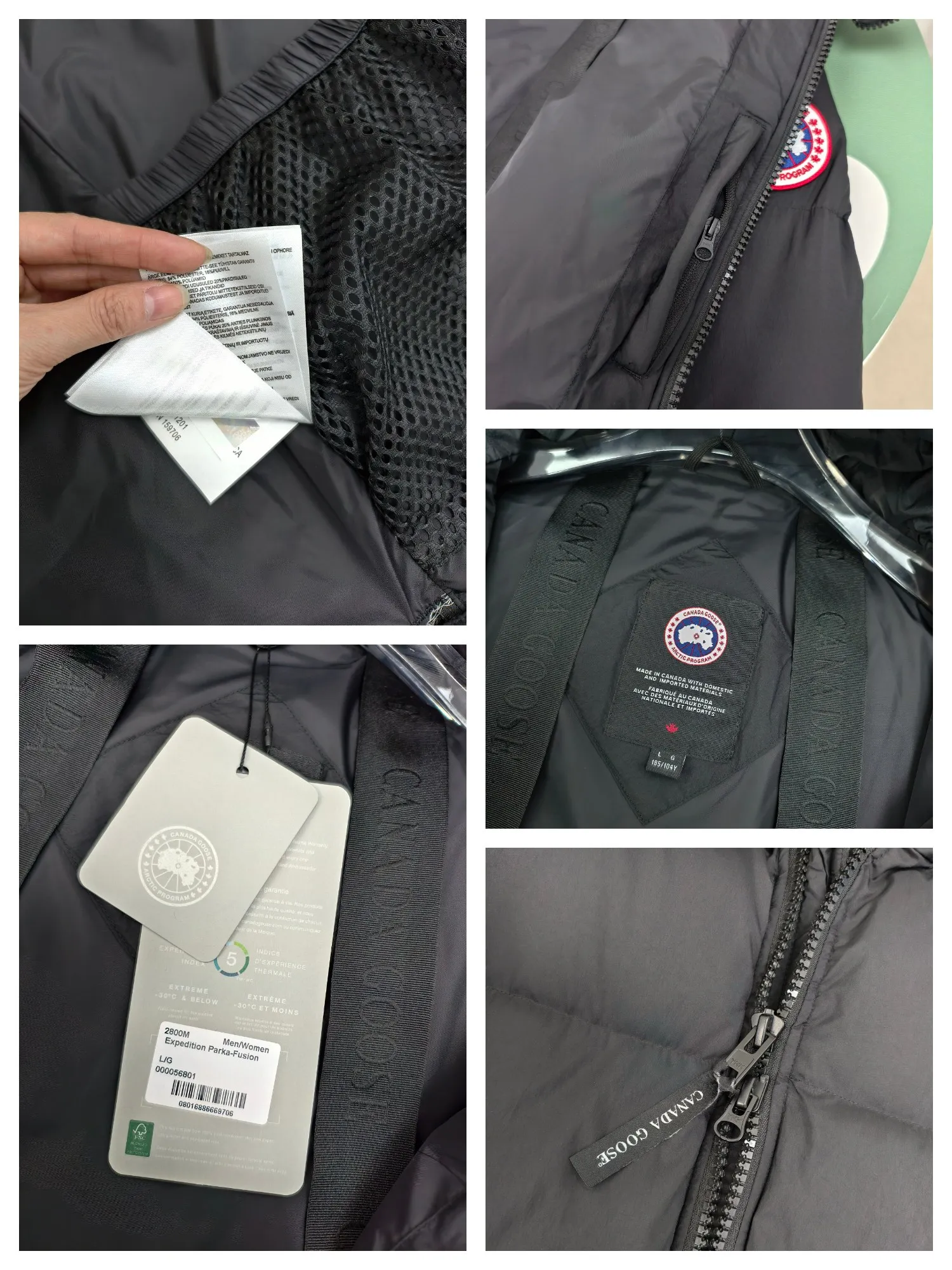 P1040————2800M (same style for men and women) Canada goose Lawrence long down jacket The Lawrence long down jacket provides basic protection for daily adventures and is made of sustainable Enduraluxe fabric with a practical soft touch. It has a quilted body and adjustable hood. Filled with extremely fluffy duck down. The adjustable down-filled connected hood and chin-protecting suede knitted stand-up collar are soft and extra-comfortable. Tapered rib-knit cuffs improve comfort and seal in heat. There are two zippered side vents at the bottom of the jacket for increased range of motion and ventilation. It has a longer hem at the back for added protection and reflective double stripes on the back. Color: black with red label, black with black label, navy blue with red label Size: XS-2XL
